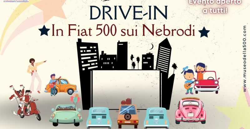 Drive-in Fiat 500 d'epoca - Cinema all'aperto